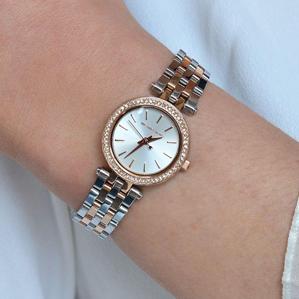 Relógio Michael Kors Petite Darci Mk3298/1kn Rose E Prata - 2