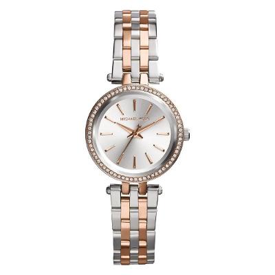Relógio Michael Kors Petite Darci Mk3298/1kn Rose E Prata