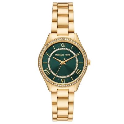 Relógio Michael Kors Lauryn Mk4737/1dn Dourado E Verde