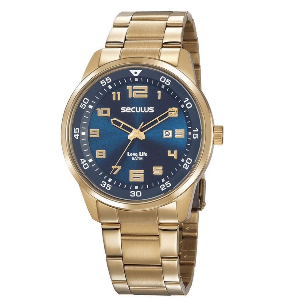 Relógio Seculus Long Life 20802gpsvda2 Dourado - 1