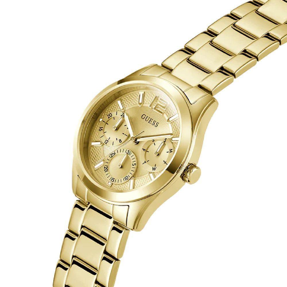 Relógio Guess Feminino Multifunção Gw0760l2 Dourado - 5