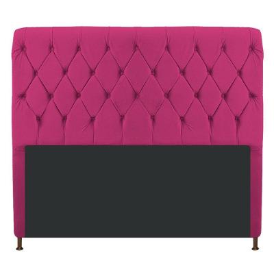 Cabeceira Estofada Cristal 195cm King Size Pink