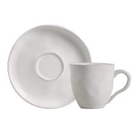 Conjunto De Xícara De Chá Com Pires 06 Peças Bio New White Porto Brasil - 2