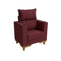 Poltrona Reclinável Kappesberg Florenza Veludo Bordô - 2