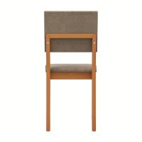 Conjunto Sala De Jantar Dora Em Madeira Maciça 6 Cadeiras Linho Fendi - 6