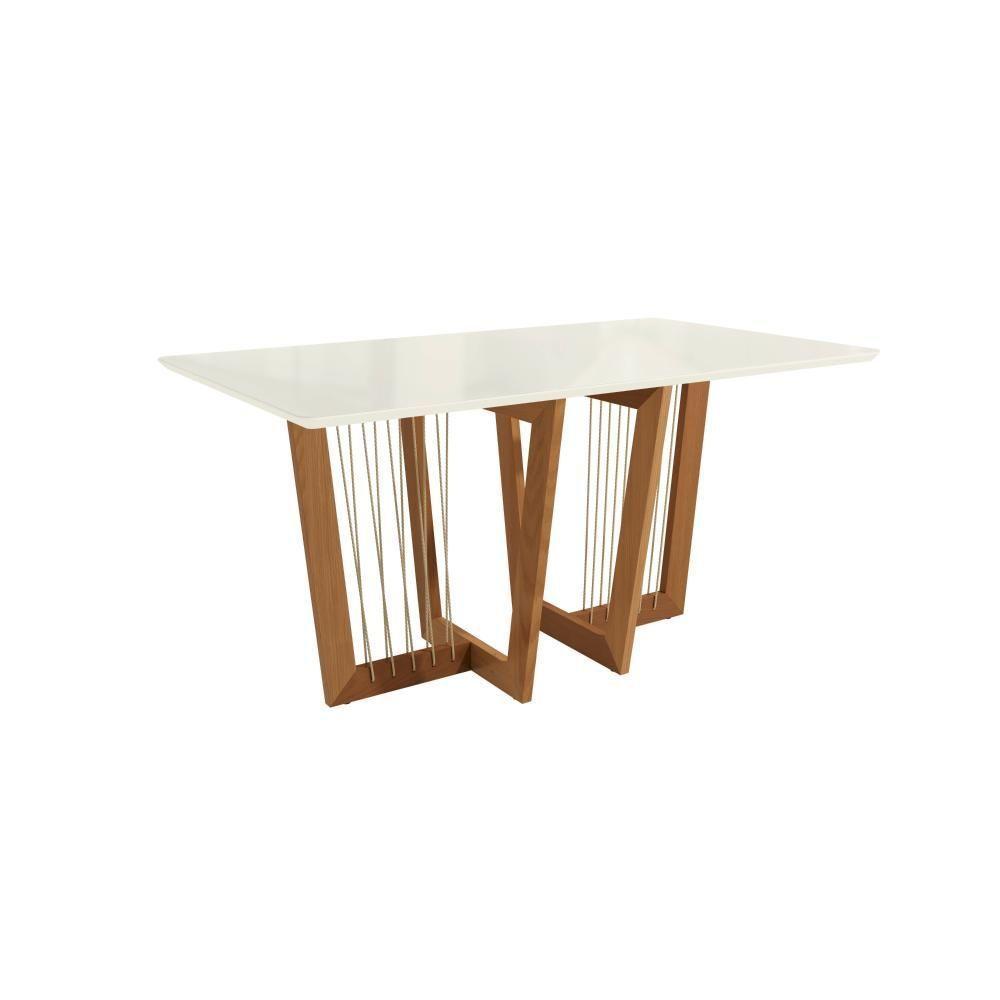 Conjunto Sala De Jantar Lina Em Madeira Maciça 6 Cadeiras Boucle Cinza - 8