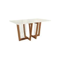 Conjunto Sala De Jantar Lina Em Madeira Maciça 6 Cadeiras Boucle Cinza - 8