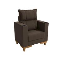 Poltrona Reclinável Kappesberg Florenza Suede Café