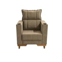 Poltrona Reclinável Kappesberg Florenza Veludo Bege - 10