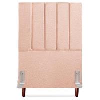 Cabeceira Solteiro 90 Cm Com Frame Carla Linho Rose Artte Rose - 5