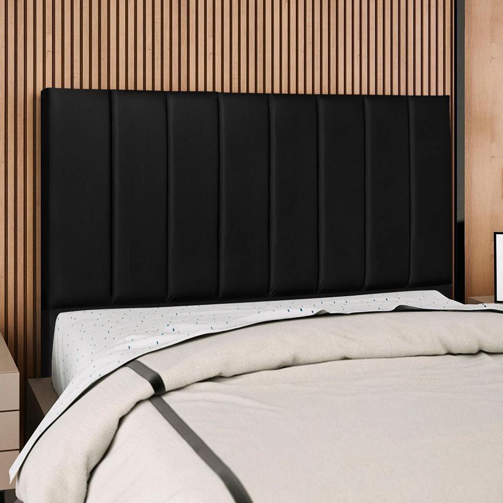 Cabeceira Casal 140 Cm Com Frame Carla Corino Preto Artte Preto - 3