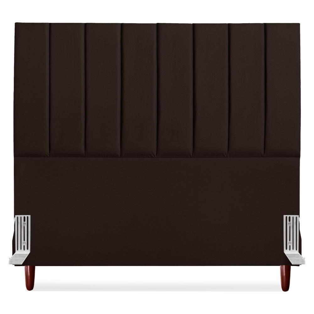 Cabeceira Casal 140 Cm Com Frame Carla Corino Marrom Artte Marrom - 5