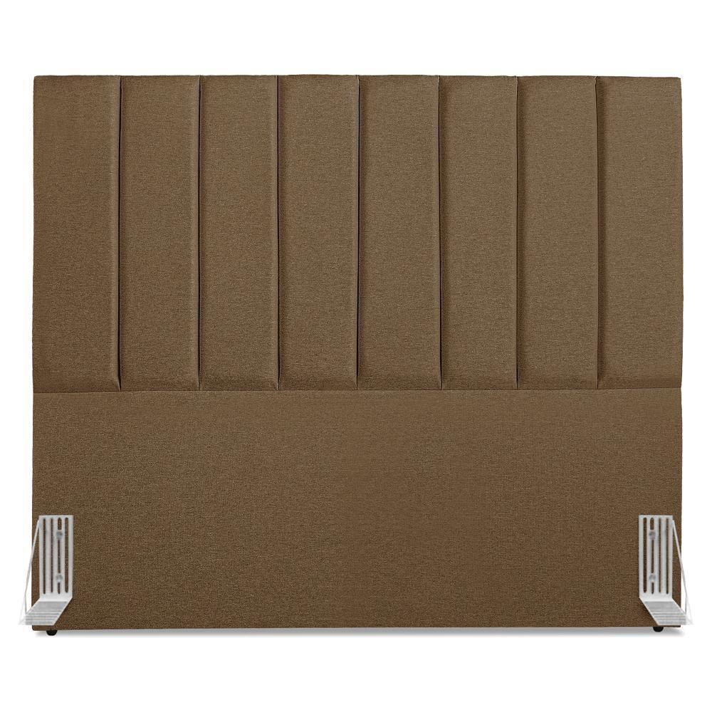 Cabeceira Casal 140 Cm Com Frame Dalia Linho Marrom Artte Marrom - 5