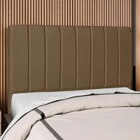 Cabeceira Casal 140 Cm Com Frame Dalia Linho Marrom Artte Marrom - 2
