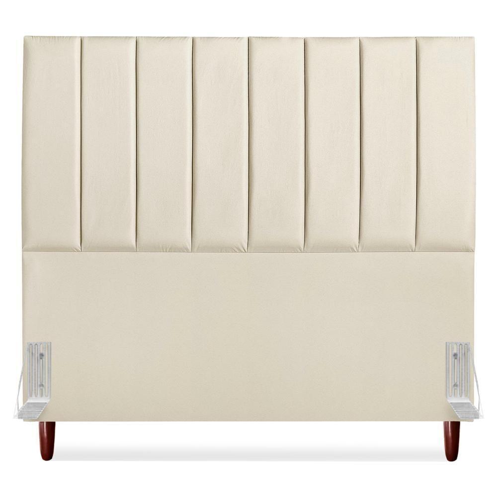 Cabeceira Queen 160 Cm Com Frame Carla Corino Bege Artte Bege - 5