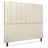 Cabeceira Casal 140 Cm Com Frame Carla Corino Bege Artte Bege - 1