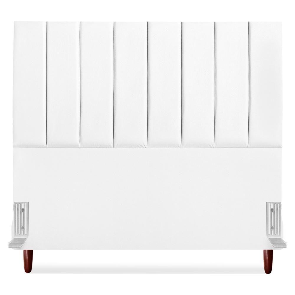 Cabeceira Casal 140 Cm Com Frame Carla Corino Branco Artte Branco - 5