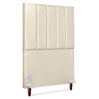 Cabeceira Solteiro 100 Cm Com Frame Carla Corino Bege Artte Bege - 1
