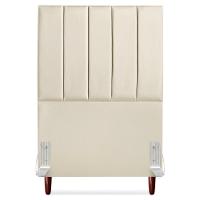 Cabeceira Solteiro 100 Cm Com Frame Carla Corino Bege Artte Bege - 5