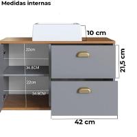 Gabinete Suspenso 80 Cm Mdf Cuba Branca Livia Freijo Urbi Faem Freijo Urbi