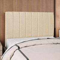 Cabeceira Queen 160 Cm Com Frame Carla Linho Bege Artte Bege - 2