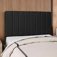 Cabeceira Queen 160 Cm Com Frame Carla Linho Preto Artte Preto - 2