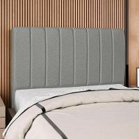 Cabeceira Queen 160 Cm Com Frame Carla Linho Cinza Escuro Artte Cinza Escuro - 3