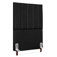 Cabeceira Solteiro 100 Cm Com Frame Carla Corino Preto Artte Preto - 1