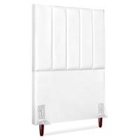 Cabeceira Solteiro 90 Cm Com Frame Carla Corino Branco Artte Branco - 1