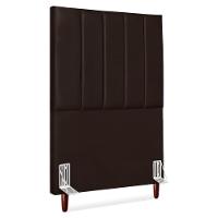 Cabeceira Solteiro 90 Cm Com Frame Carla Corino Marrom Artte Marrom - 1