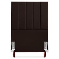 Cabeceira Solteiro 90 Cm Com Frame Carla Corino Marrom Artte Marrom - 5