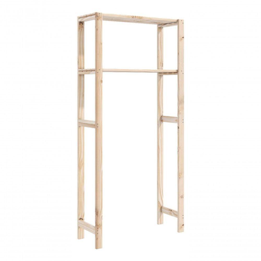 Estante Para Livros C/ Prateleira Dupla Nicho Grande Pinus - 5