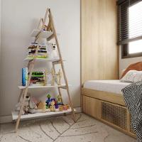 Estante Escada P/ Jardim Vertical Terreço Madeira Mdp Branca - 1