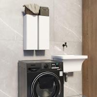 Estante Com Nichos Em Mdp Branco Aparador Suspenso P/ Livros - 2