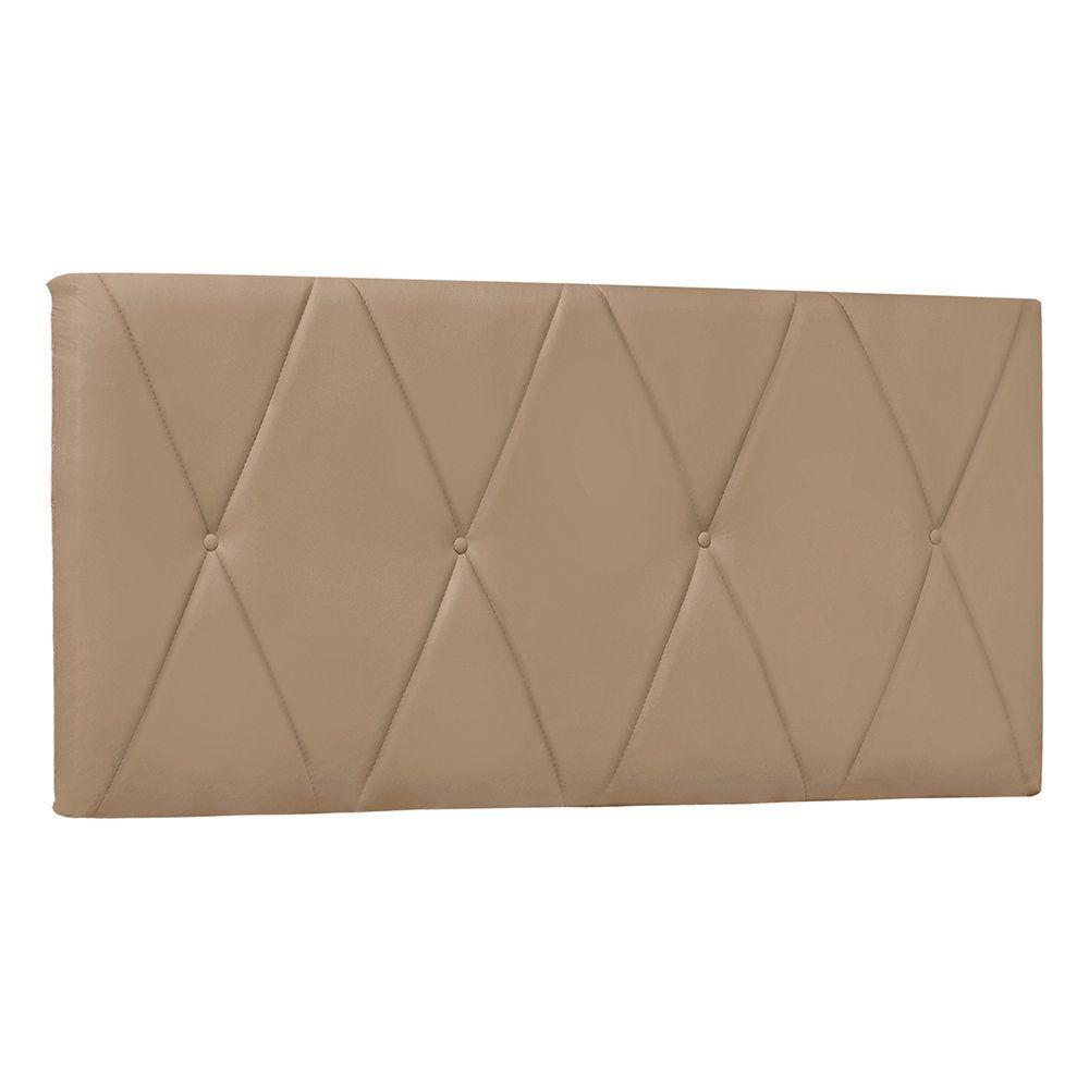 Painel Cama Queen Serena Spz 160cm Suede - Adj Decor Cor Bege-1100 - 1