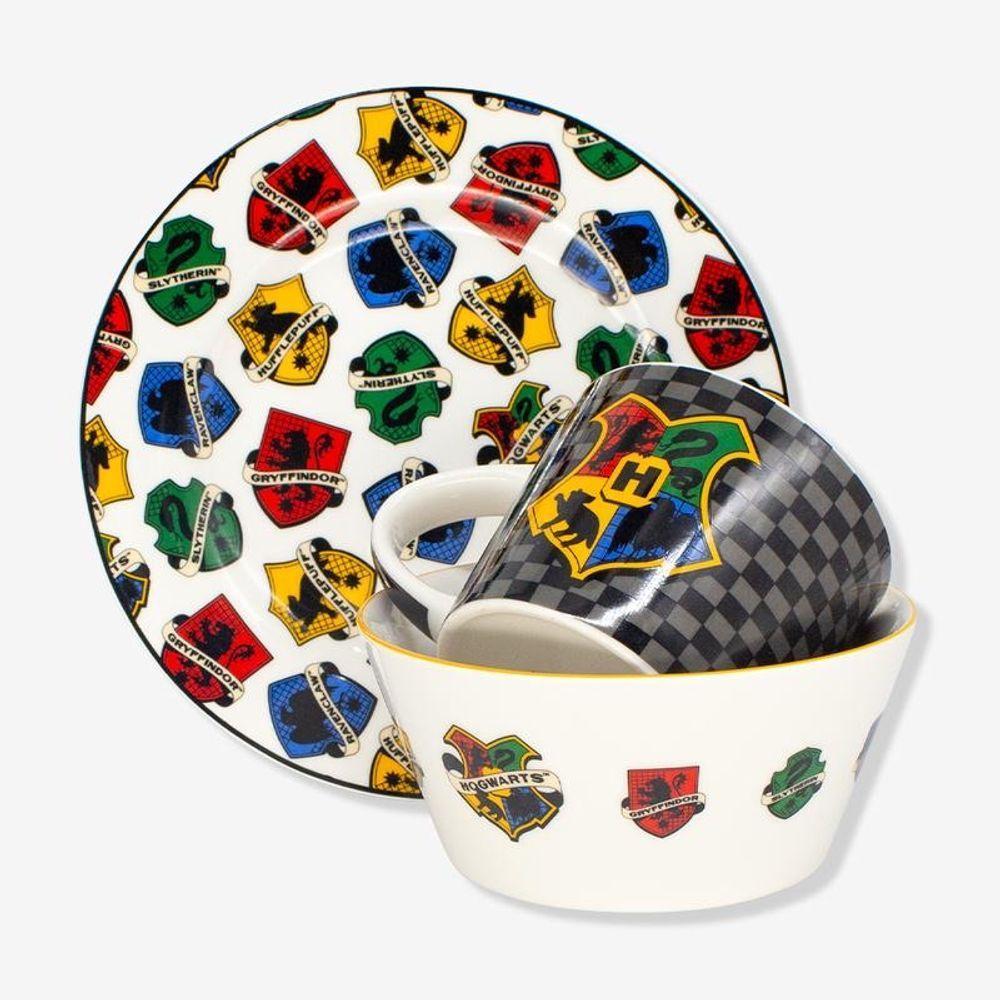 Kit Refeição Cerâmica Bowl, Caneca E Prato Harry Potter - 1
