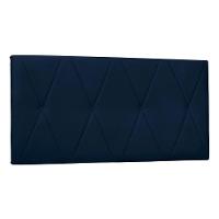Painel Cama King Serena Spz 195cm Suede - Adj Decor Cor Azulmarinho-1103 - 1