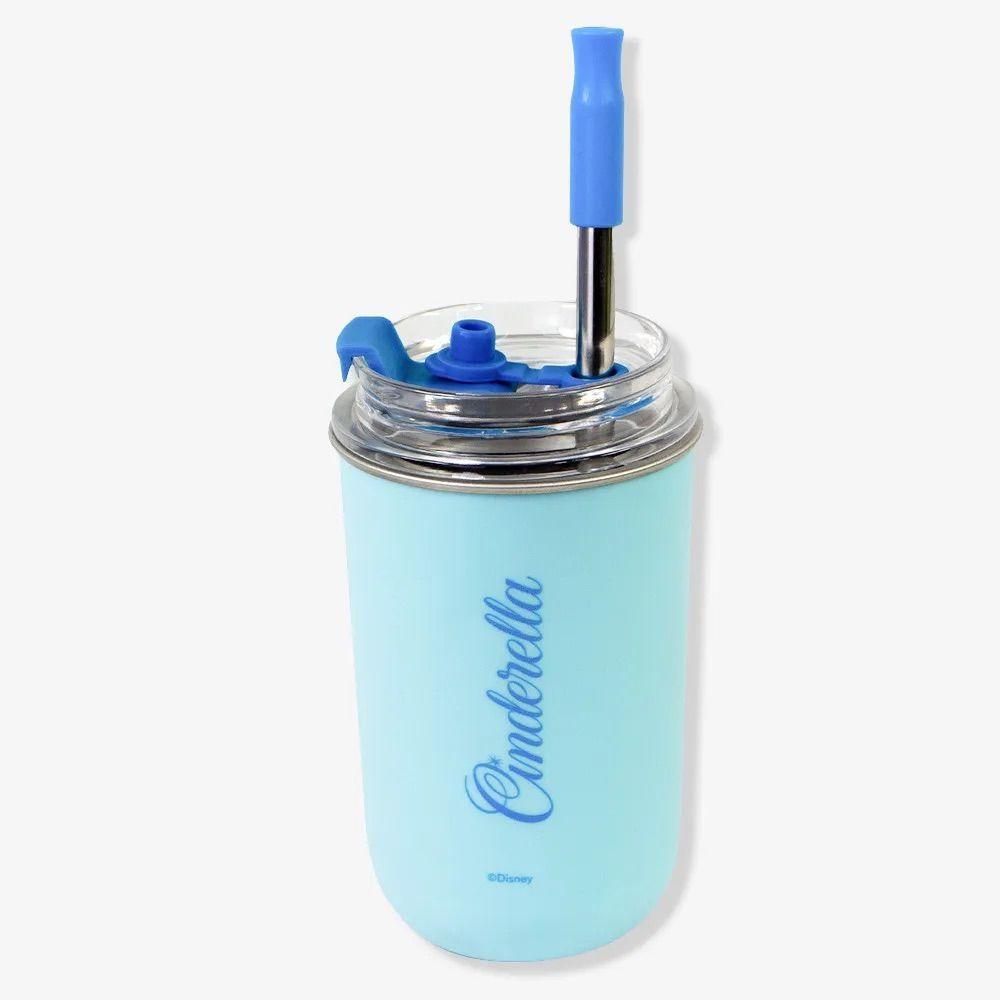 Copo Neo Térmico Tampa Canudo 300ml Cinderela - 2