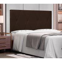 Painel Cama King Serena Spz 195cm Suede - Adj Decor Cor Marrom-1102 - 2