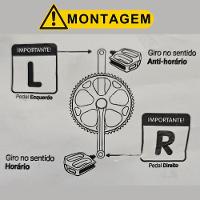 Par Pedal Nylon Plataforma Bike Rosca Grossa 9-16 Com Refletor - 8