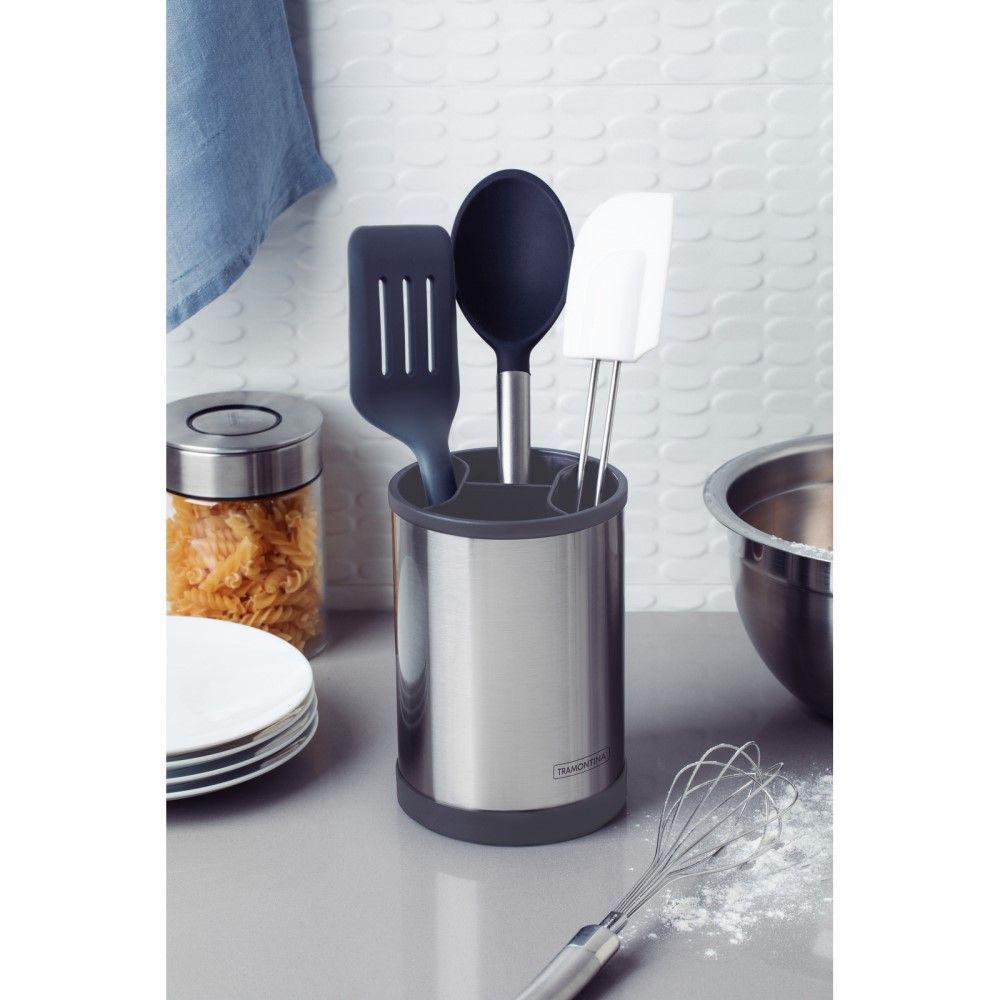 Porta Utensílios Giratório Em Aço Inox Tramontina 61538-130 - 4
