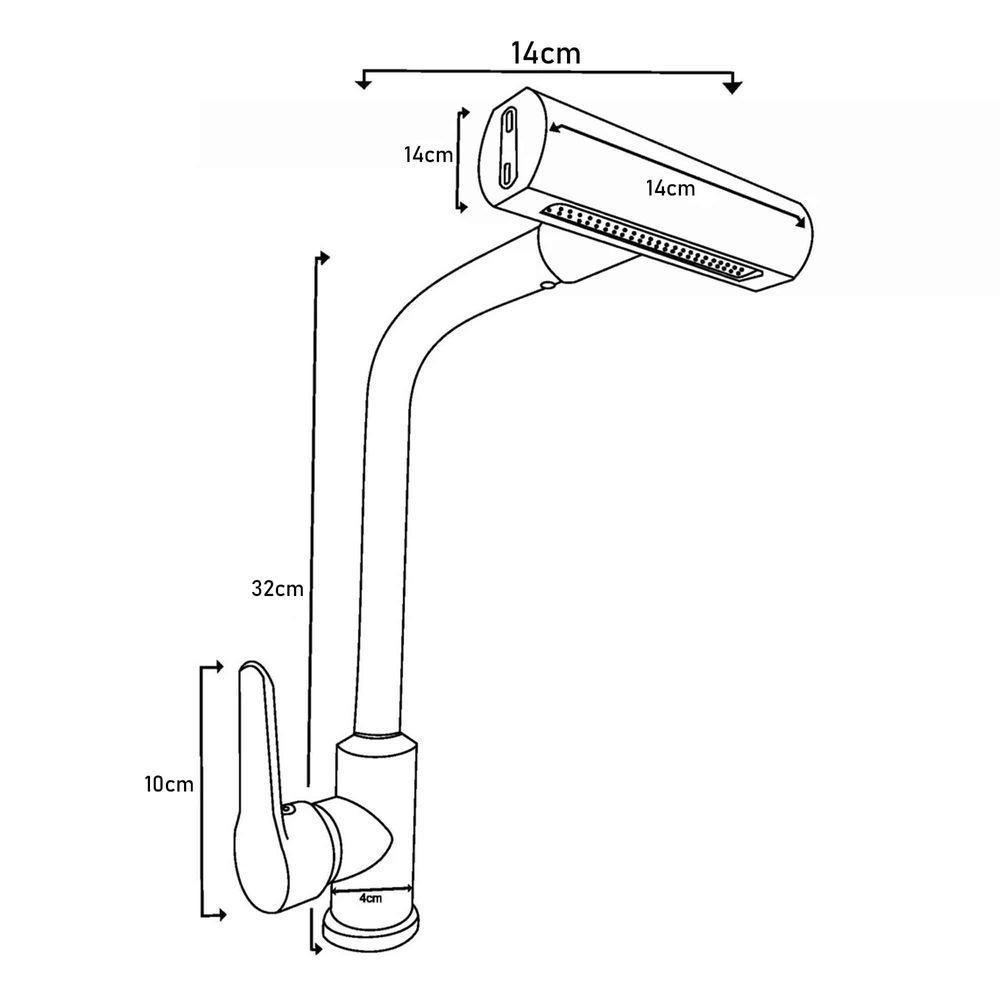 Torneira De Cozinha Gourmet Monocomando Luxo Com Ducha Spray Tripla Função Misturador Giratória Moderna Quente Fria - 8