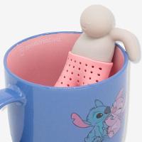 Caneca Chá Cerâmica Com Infusor 350ml Stitch E Angel - 3