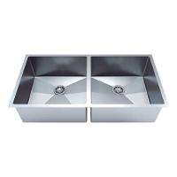 Dupla Cuba Dupla Quadrada Inox Cozinha Gourmet Lixeira Aço Inox - 2