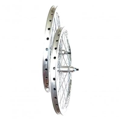 Par Roda 20 Aero Polido Cubo Alum C-rolamento Raio Grosso