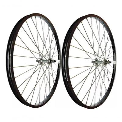 Par Rodas Preto Alumínio P-bike Aro26 X 1.9 Raio Grosso