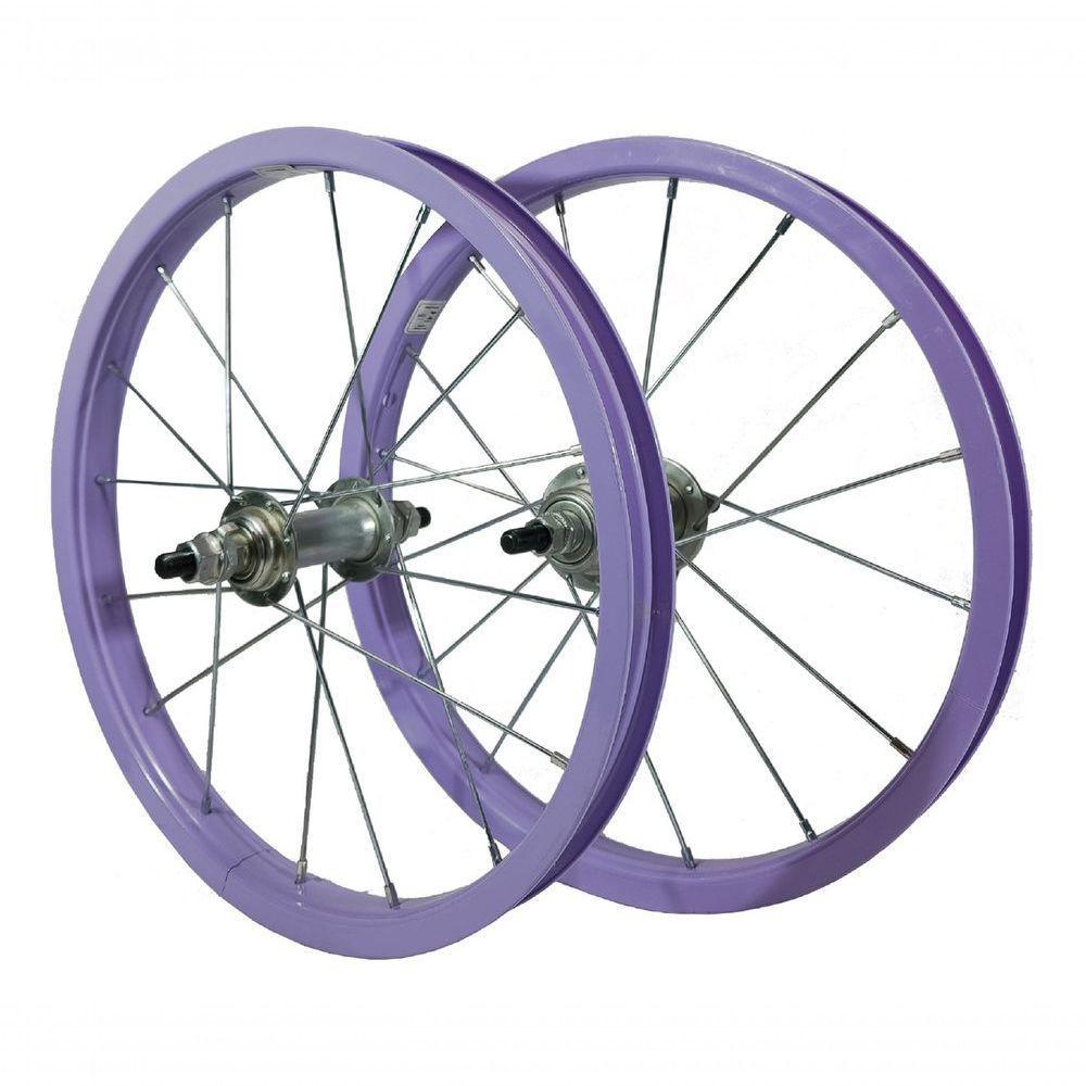 Roda Aro 16 De Alumínio Lilas Dianteira Para Bicicleta Infantil - 1