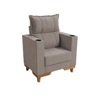 Poltrona Reclinável Kappesberg Florenza Veludo Cinza - 2