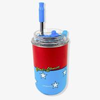 Copo Neo Térmico Tampa Canudo 300ml Mulher Maravilha - 3