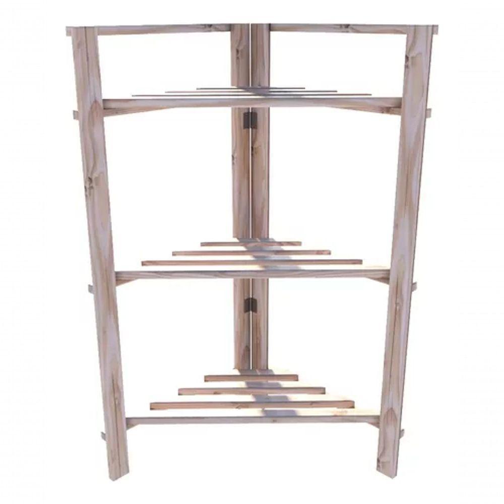 Estante C/ Prateleiras Dobravel Canto Otimizado Sala Estar - 4